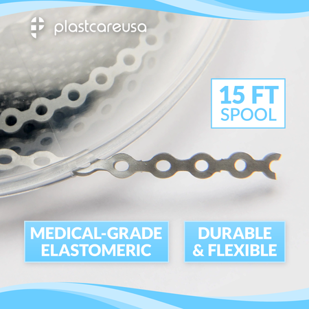 Dental Power Chain (Closed) – 15 ft Orthodontic Elastic Chain - view 9 | DoctorSupplies.com