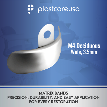 3.5mm M4 Deciduous Dental Sectional Matrix Bands - 50 Pack - front view | DoctorSupplies.com