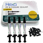 Hexa Pit & Fissure Sealant Kit - Opaque (4 Syringes, 20 Tips) | DoctorSupplies.com