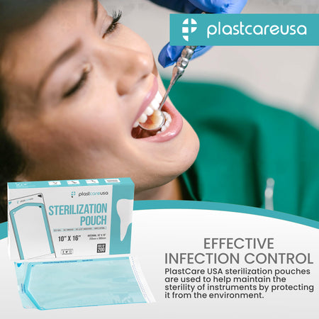 PlastCare USA 10x16 Self-Seal Sterilization Pouches (200/Box) - in use | DoctorSupplies.com
