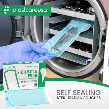 PlastCare USA 12x19 Self-Sealing Sterilization Pouches (200/Box) - view 8 | DoctorSupplies.com