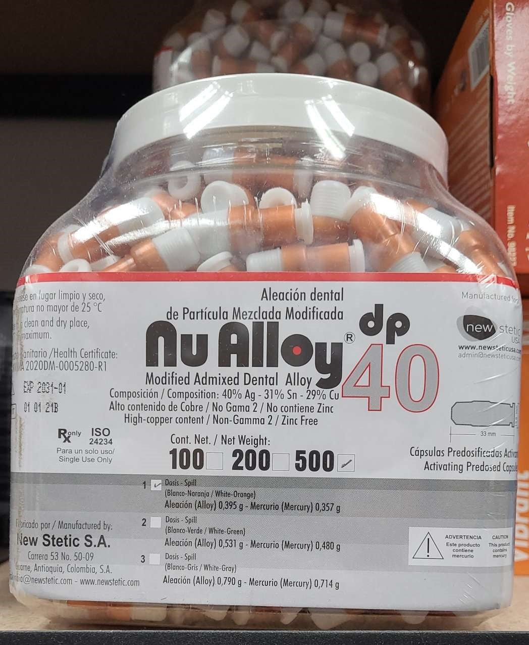 50 Dental Amalgam 1 Spill 40% Regular Set, Dispersed Phase, Zinc Free | DoctorSupplies.com