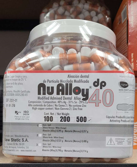 50 Dental Amalgam 1 Spill 40% Regular Set, Dispersed Phase, Zinc Free | DoctorSupplies.com