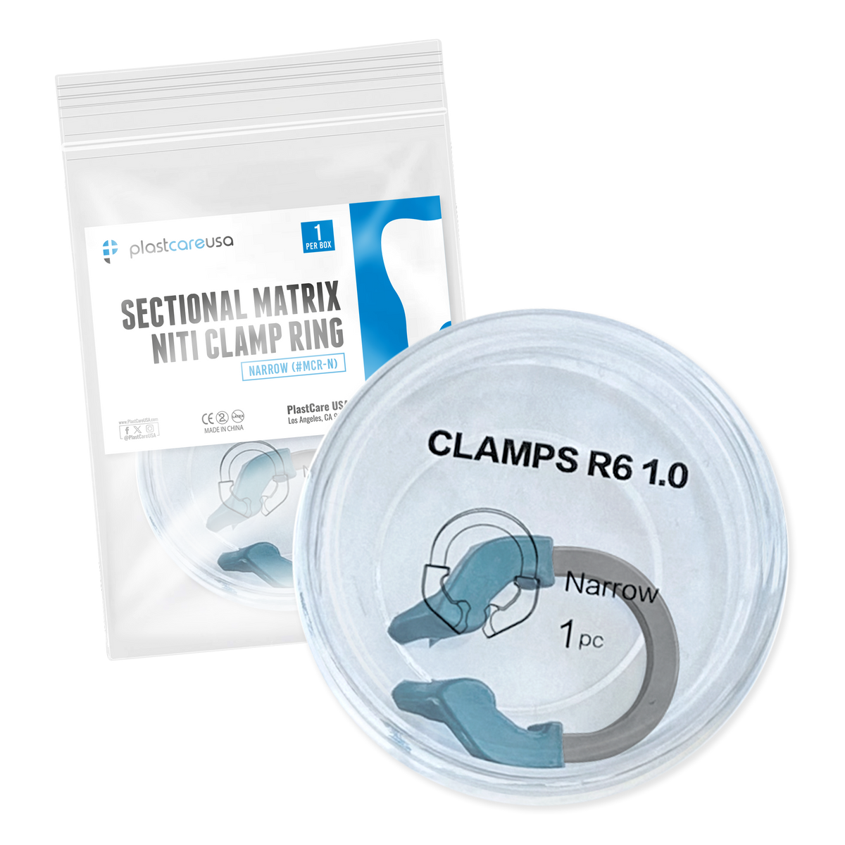 Narrow Nickel Titanium Dental Matrix Ring Refills - front view | DoctorSupplies.com