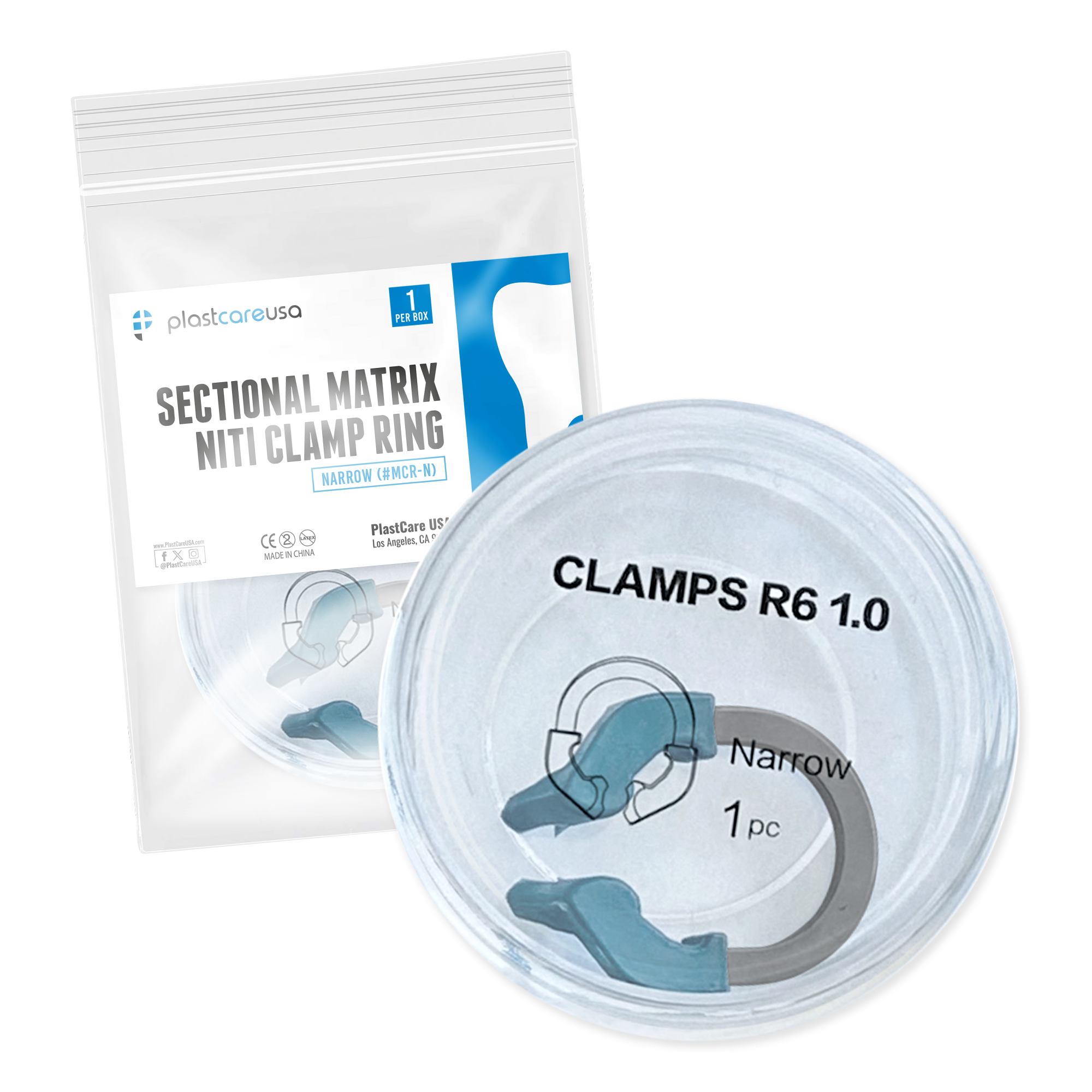 Narrow Nickel Titanium Dental Matrix Ring Refills - front view | DoctorSupplies.com