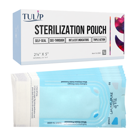 TULIP Self-Sealing Sterilization Pouches 2.25x5" - 200 Pack | DoctorSupplies.com