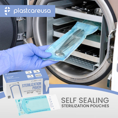 200 Self-Sealing Sterilization Pouches 2.25x4 - PlastCare USA - view 8 | DoctorSupplies.com