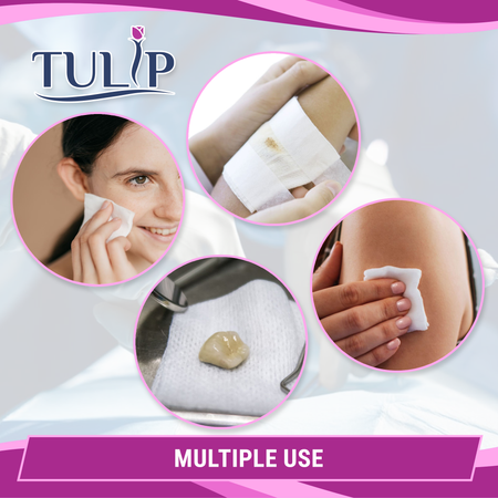 TULIP 4x4 Non-Sterile Gauze Sponges 4-Ply (2000 Count) - side view | DoctorSupplies.com