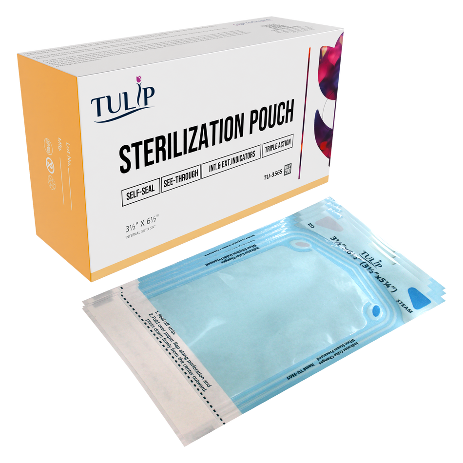 TULIP Self-Sealing Sterilization Pouches 3.5x5.25" - 200 Pack | DoctorSupplies.com