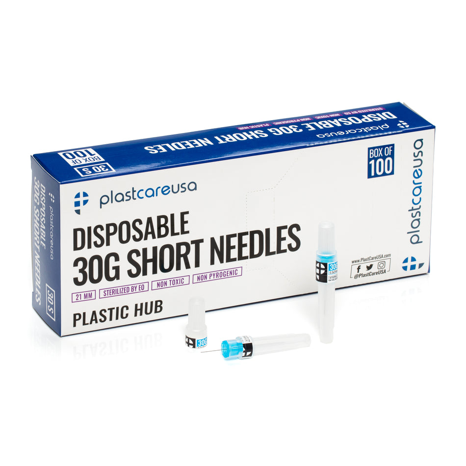 30G Short Disposable Sterile Dental Needles (Box of 100 Perforated Opening) | DoctorSupplies.com