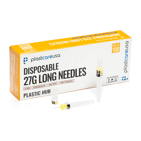 27G Long Disposable Sterile Dental Needles (Box of 100 Perforated Opening) | DoctorSupplies.com