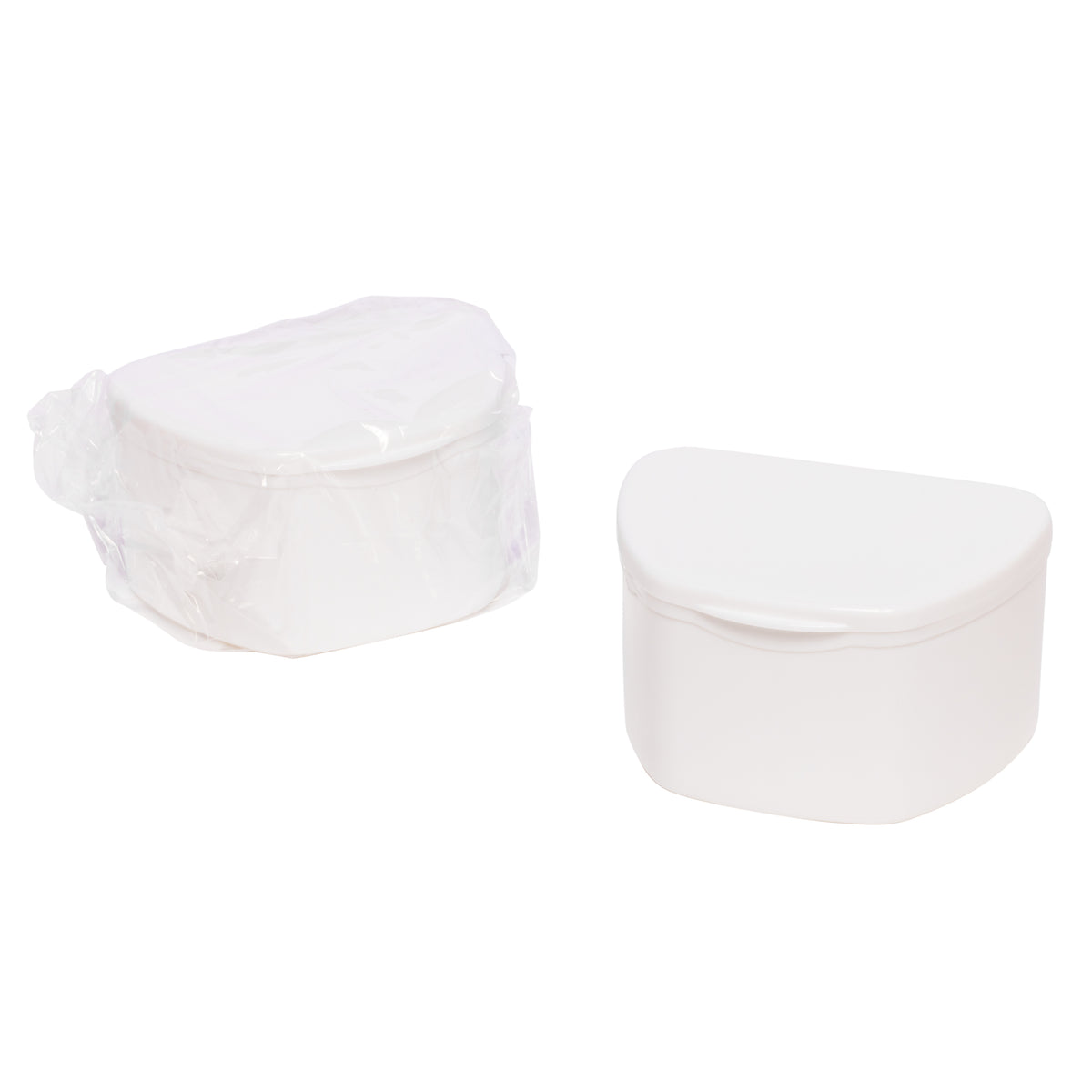 White 40 Pack Bulk Denture Cases - Individually Sealed | DoctorSupplies.com