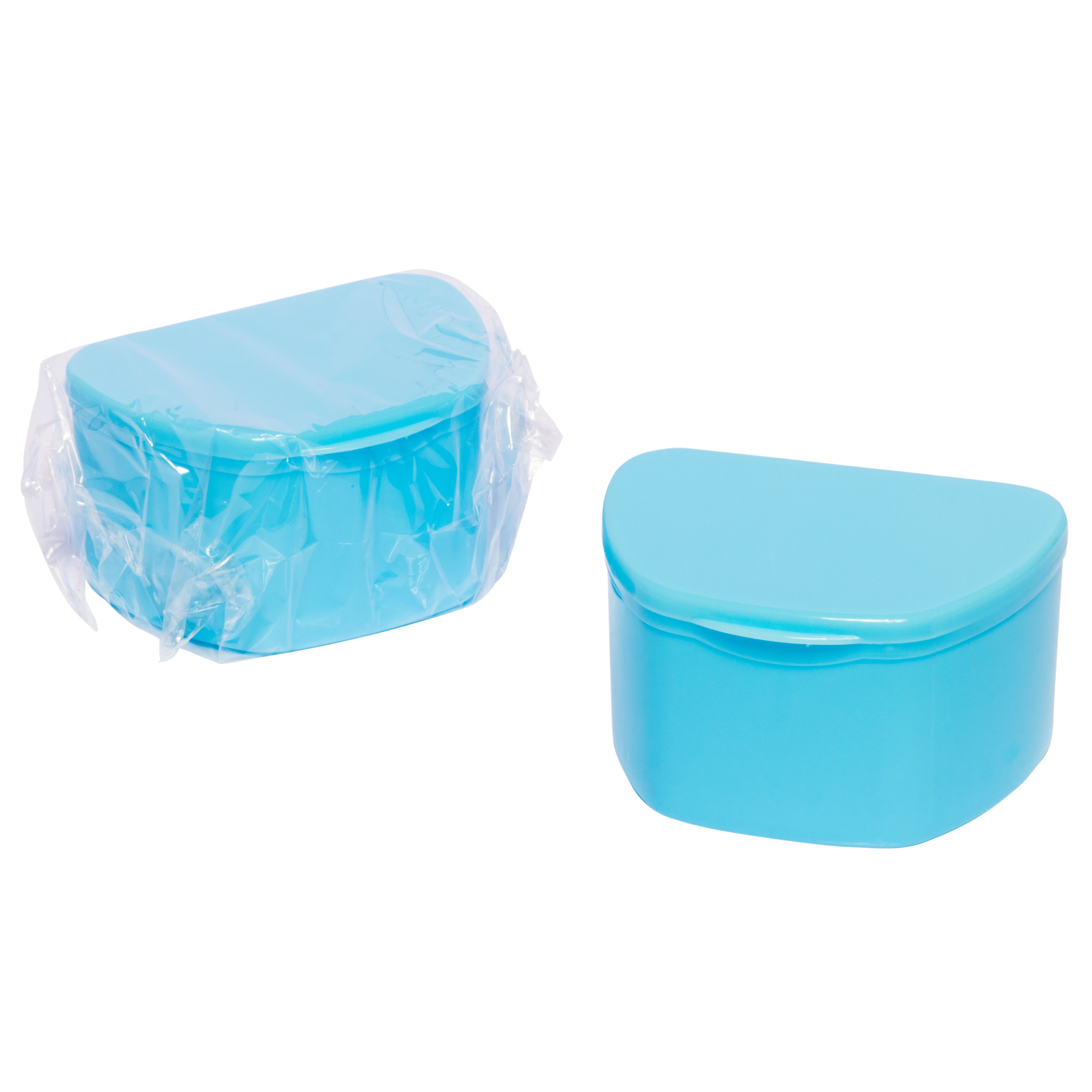 Blue 40 Pack Bulk Denture Cases - Individually Sealed | DoctorSupplies.com