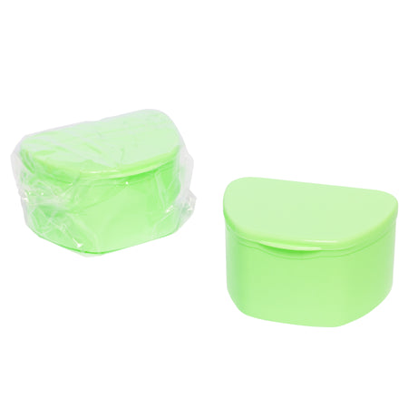 Bulk 40 Pack Green Denture Cases - Individually Sealed | DoctorSupplies.com