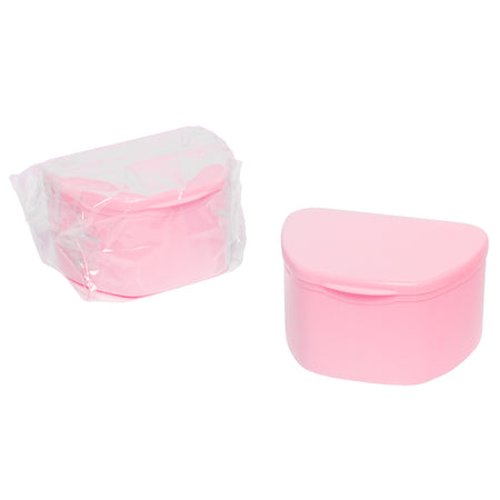 Pink 40 Pack Bulk Denture Cases - Individually Sealed | DoctorSupplies.com