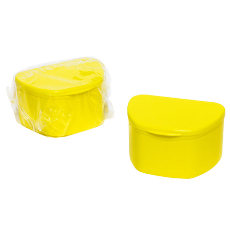 Yellow Bulk Denture Cases 40 Pack - Individually Sealed | DoctorSupplies.com