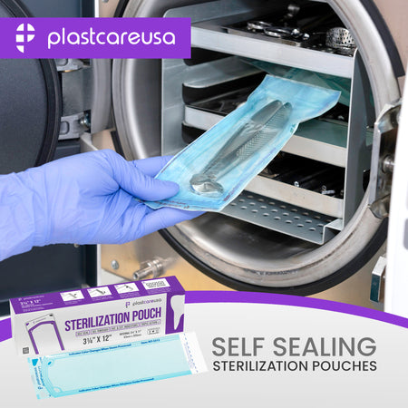 PlastCare USA Self-Sealing Sterilization Pouches 3.25x12" (200ct) - view 8 | DoctorSupplies.com