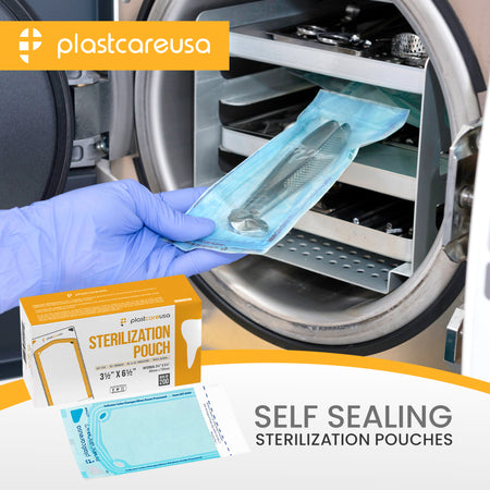 PlastCare USA Self-Seal Sterilization Pouches 3.5x5.25" 200ct - view 8 | DoctorSupplies.com