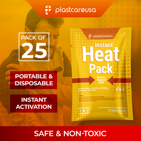 6x9 Instant Heat Packs - Pain Relief (Case of 25) - side view | DoctorSupplies.com