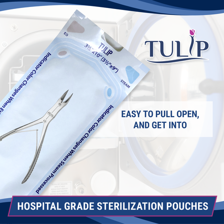 TULIP Self-Sealing Sterilization Pouches 3.5x10 - 200 Count - detail view | DoctorSupplies.com