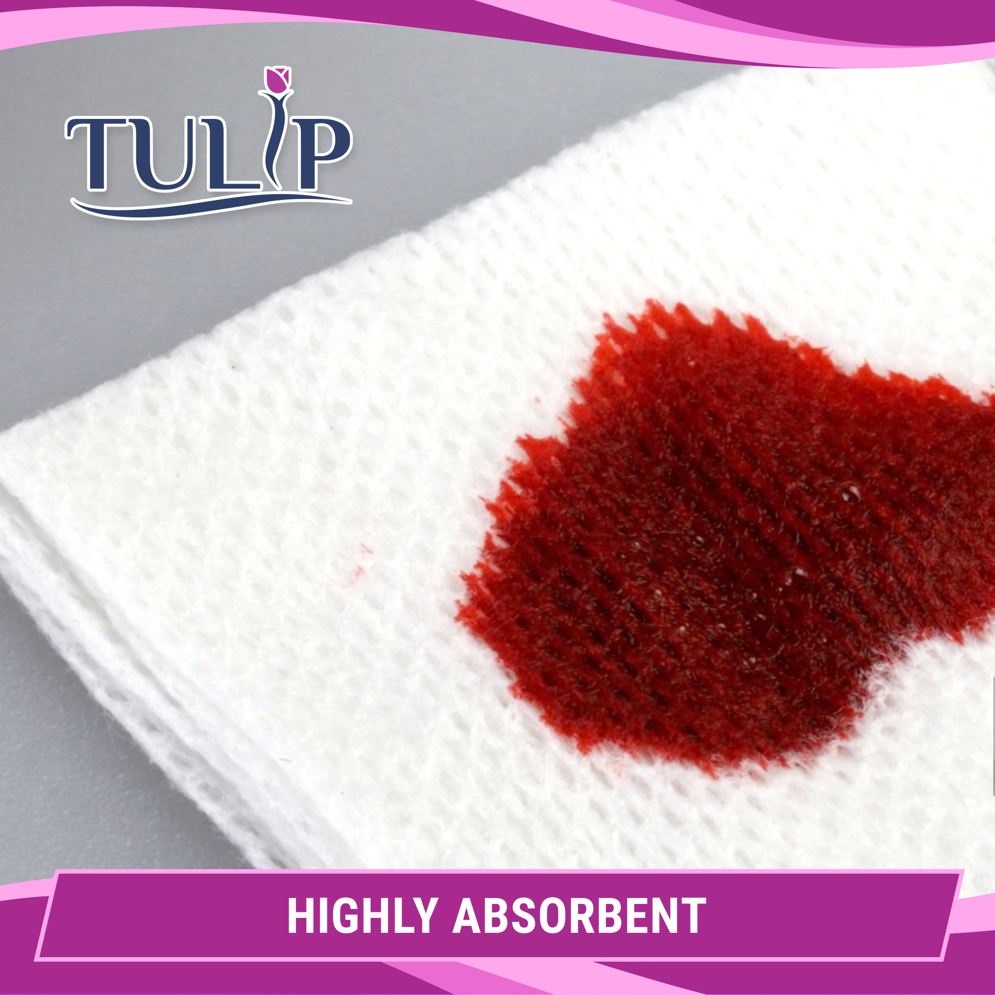 TULIP 4x4 Non-Sterile Gauze Sponges 4-Ply (2000 Count) - detail view | DoctorSupplies.com