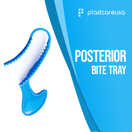 Posterior Blue Bite Registration Trays - 50/Box | Dental Supplies - front view | DoctorSupplies.com