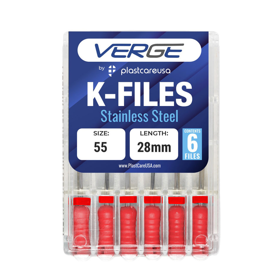 Size 55 28mm Endo K-Files, Endodontic K Files (Stainless Steel)