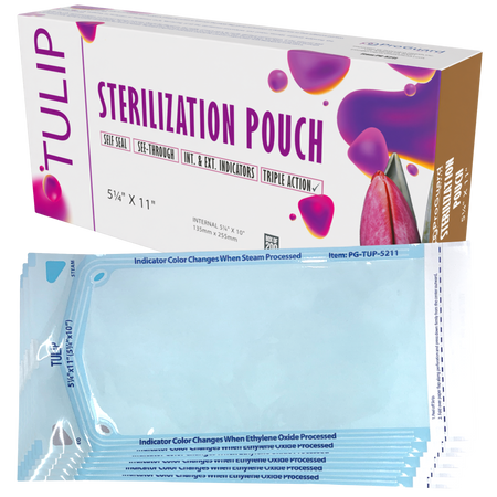 TULIP Self-Sealing Sterilization Pouches 5.25x10" - 200 Pack | DoctorSupplies.com