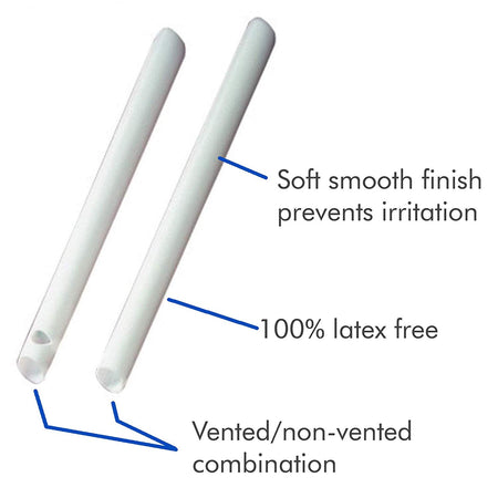 100 White HVE Suction Tips, Vented - PlastCare USA - packaging | DoctorSupplies.com