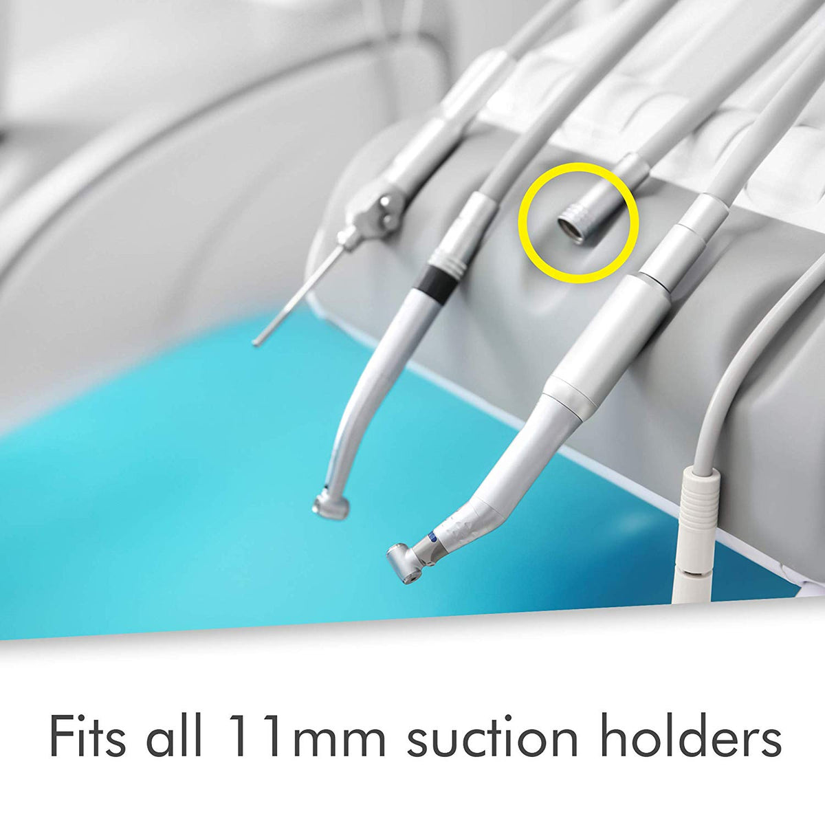 100 White HVE Suction Tips, Vented - PlastCare USA - detail view | DoctorSupplies.com