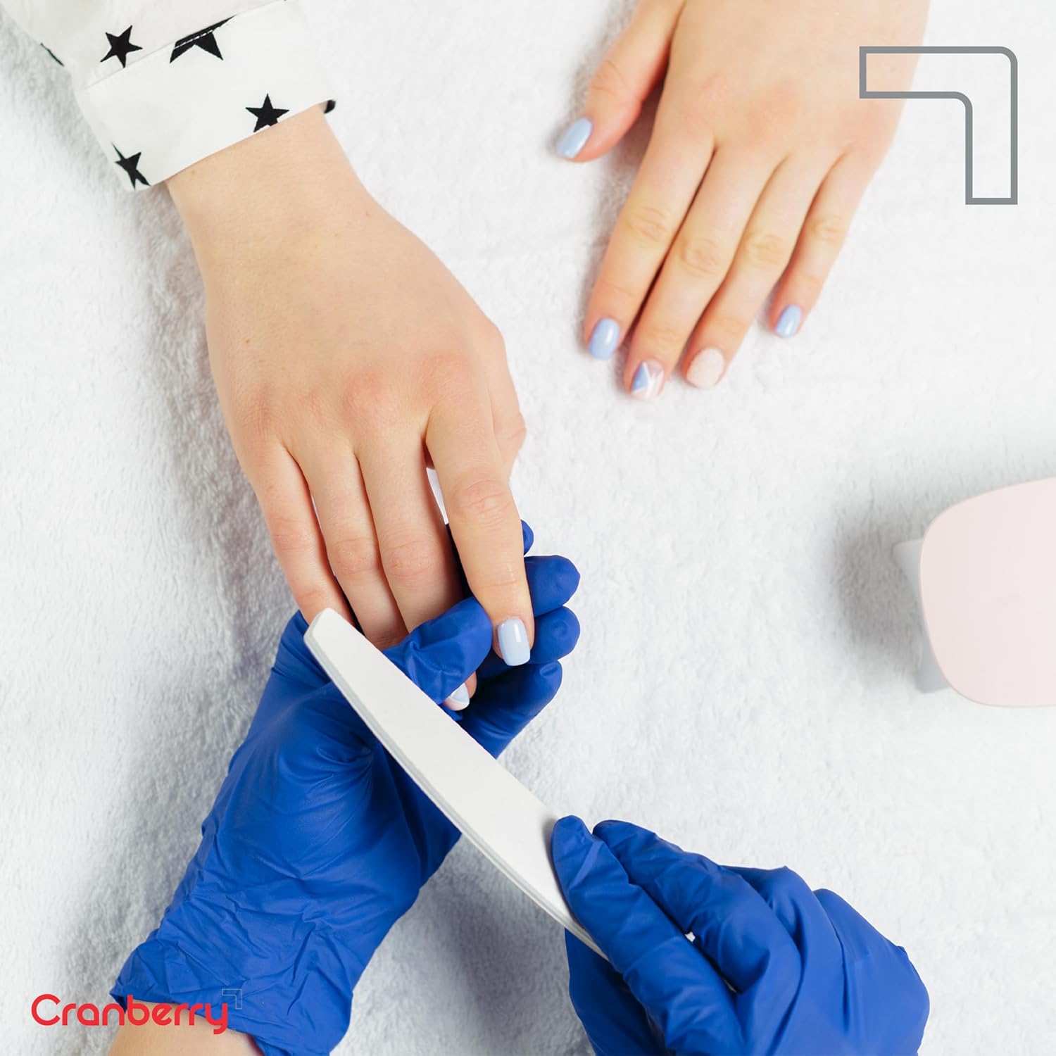 Cranberry Evolve 300 Nitrile Powder-Free Exam Gloves - Medium - back view | DoctorSupplies.com
