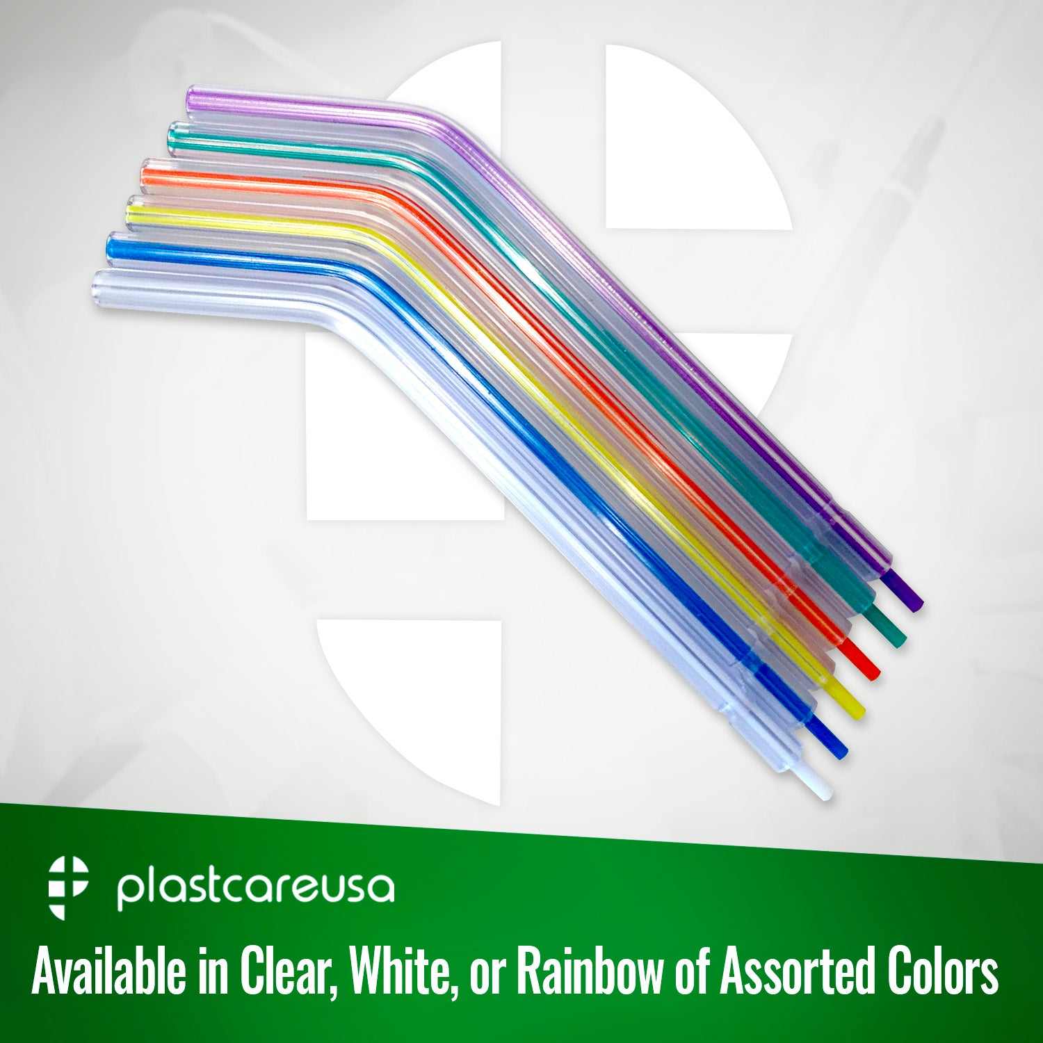 White Air-Water Syringe Tips 250/Bag | Dental Supplies - side view | DoctorSupplies.com