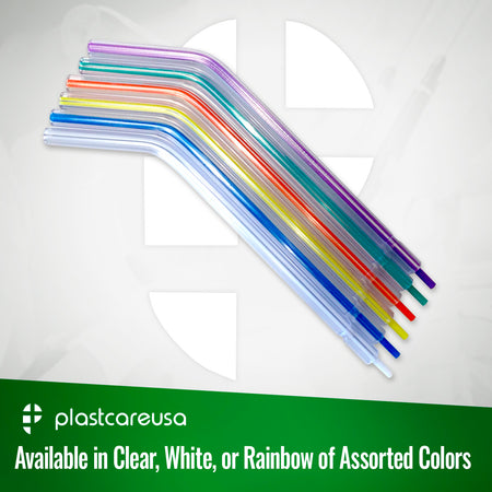 White Air-Water Syringe Tips 250/Bag | Dental Supplies - side view | DoctorSupplies.com