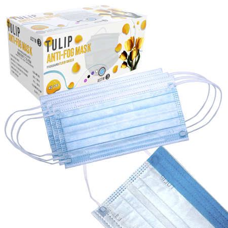 40 Blue Fluid Shield ASTM Level 3 Masks 4-Layer w/ Anti Fog Strip | DoctorSupplies.com