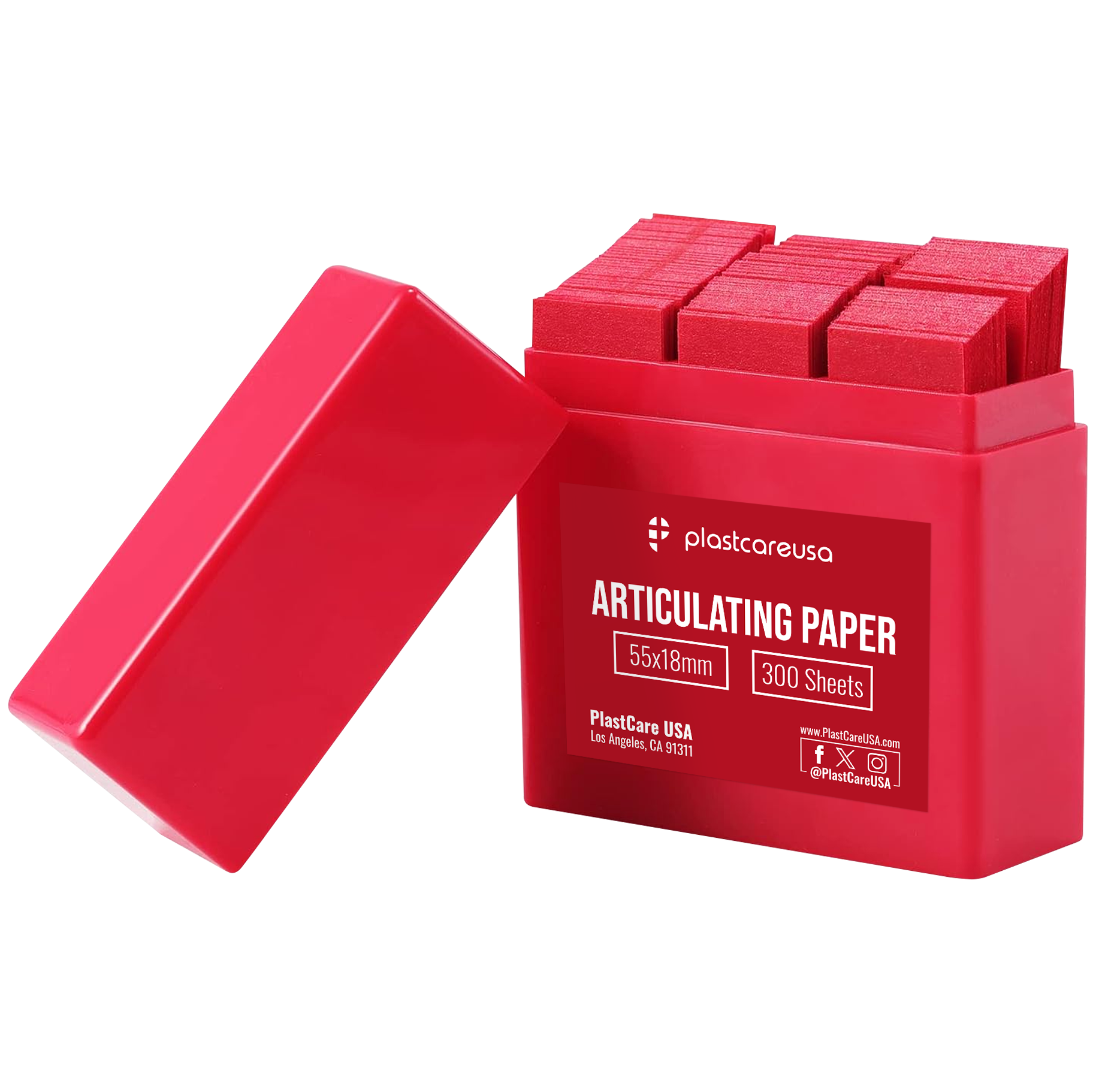Red Articulating Paper 100 Micron Dental Occlusion Strips 300ct | DoctorSupplies.com
