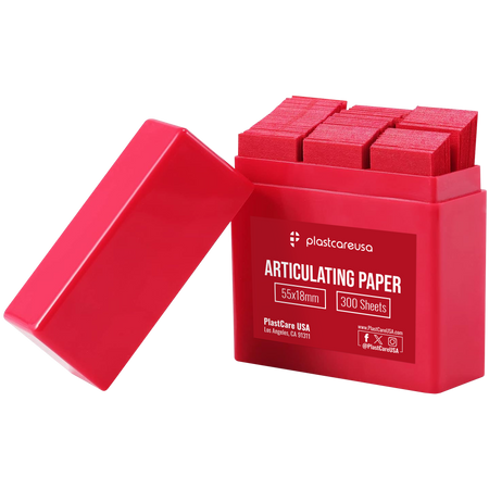 Red Articulating Paper 100 Micron Dental Occlusion Strips 300ct | DoctorSupplies.com