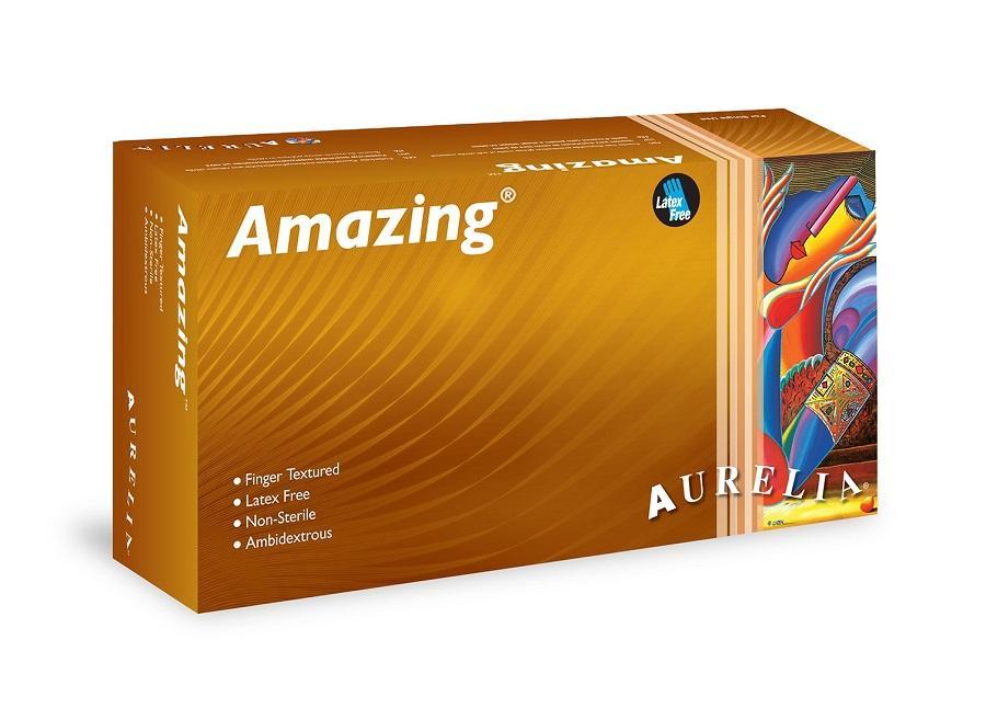 Aurelia Amazing Nitrile Exam Gloves 300/Box - Powder-Free - front view | DoctorSupplies.com