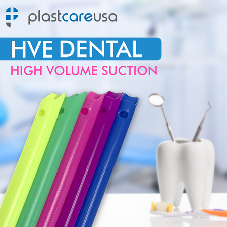 100 Assorted HVE Vented Dental Suction Tips (1 Bag) - back view | DoctorSupplies.com
