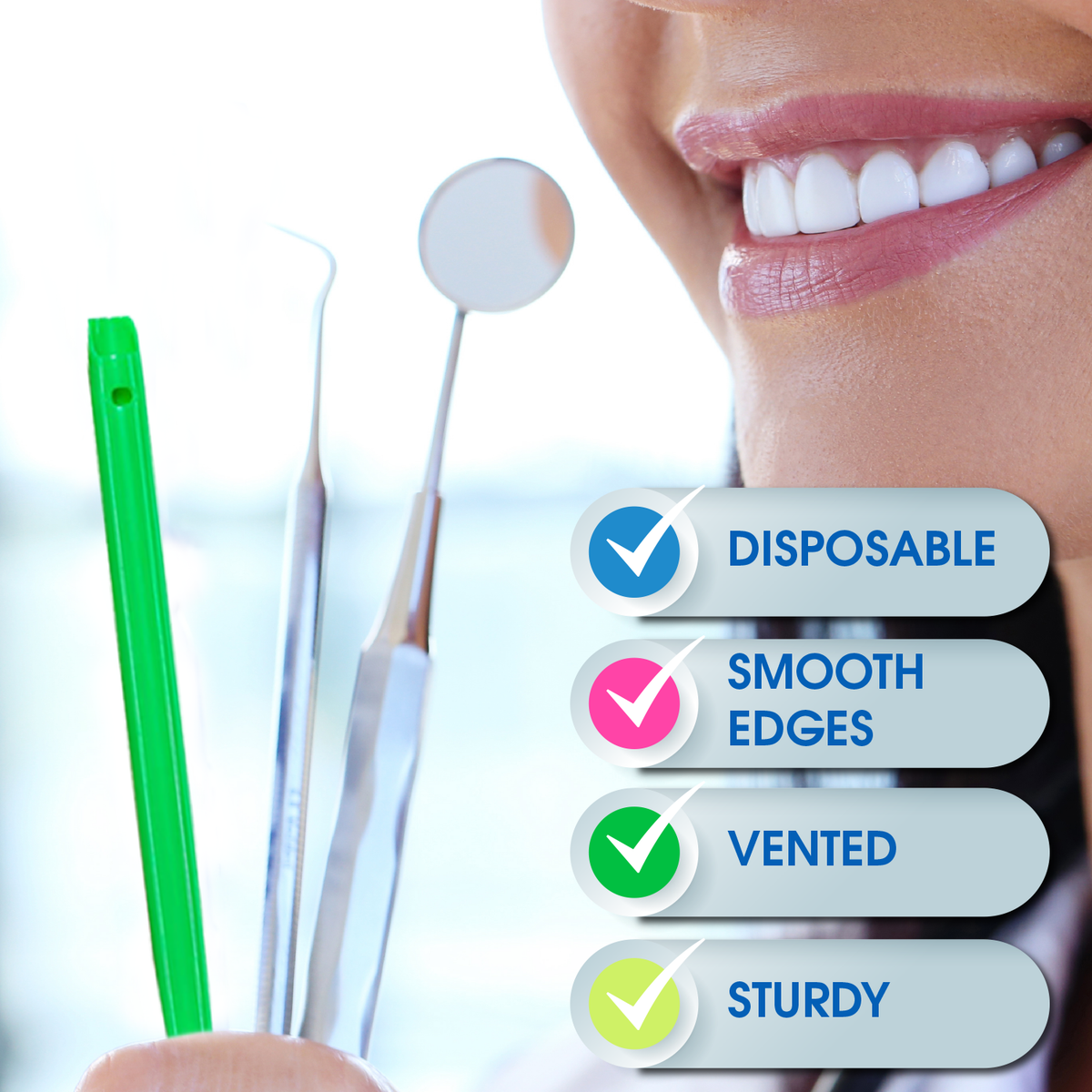 100 Assorted HVE Vented Dental Suction Tips (1 Bag) - view 8 | DoctorSupplies.com