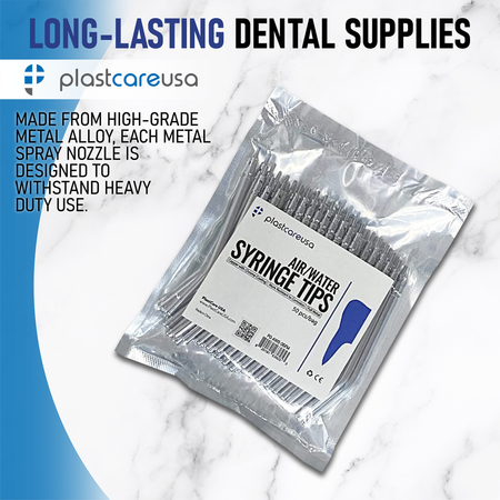 50 Metal Air Water Syringe Tips Reusable Autoclavable Dental - in use | DoctorSupplies.com
