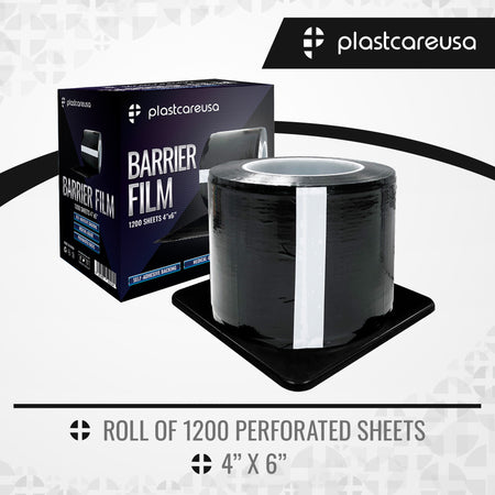 Black Barrier Film 4x6, 1200 Sheets | Dental Supplies - front view | DoctorSupplies.com