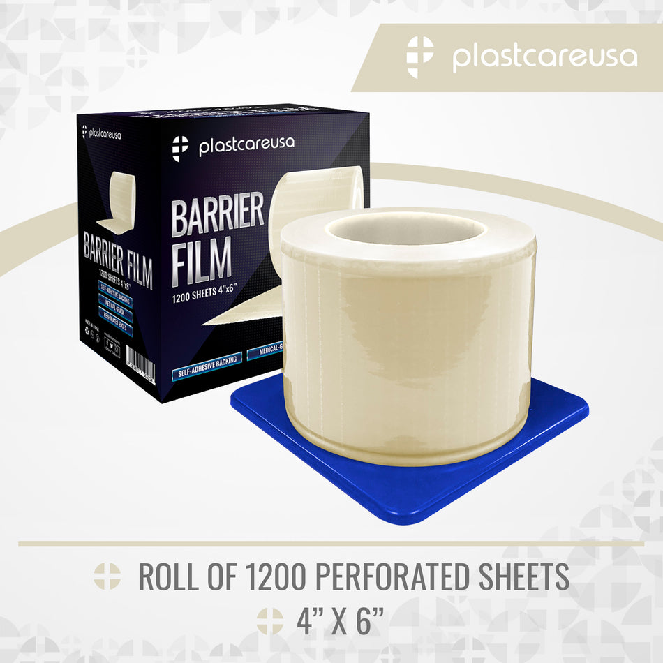 Clear Barrier Film, 4" x 6", 1200 Sheets - Dental Supplies - front view | DoctorSupplies.com