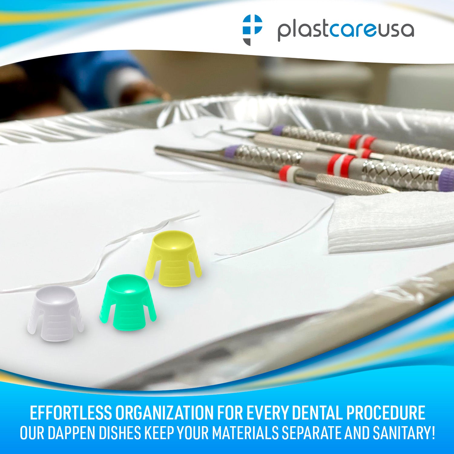 Disposable Plastic Dappen Dishes 1000/Pack – Dental Supplies - side view | DoctorSupplies.com