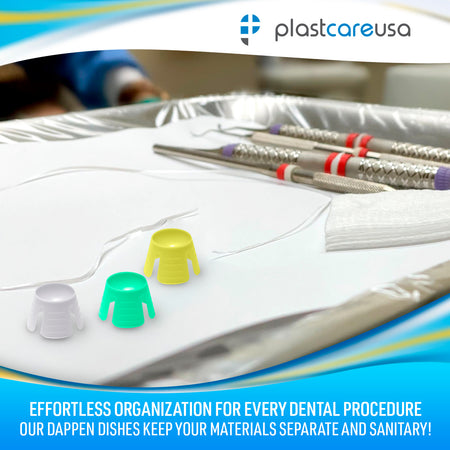 Disposable Plastic Dappen Dishes 1000/Pack – Dental Supplies - side view | DoctorSupplies.com