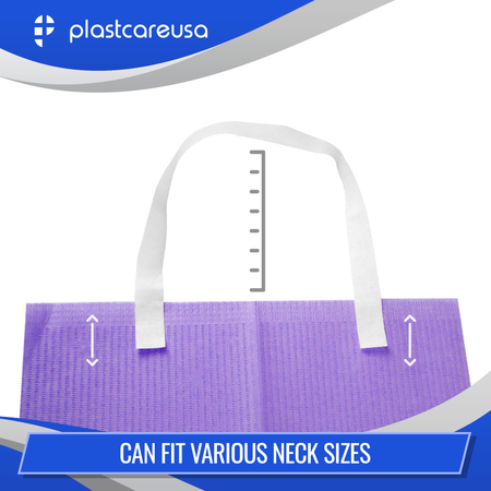 2000 Disposable Bib Holders (8 Boxes of 250) - Bulk Dental Supplies - side view | DoctorSupplies.com