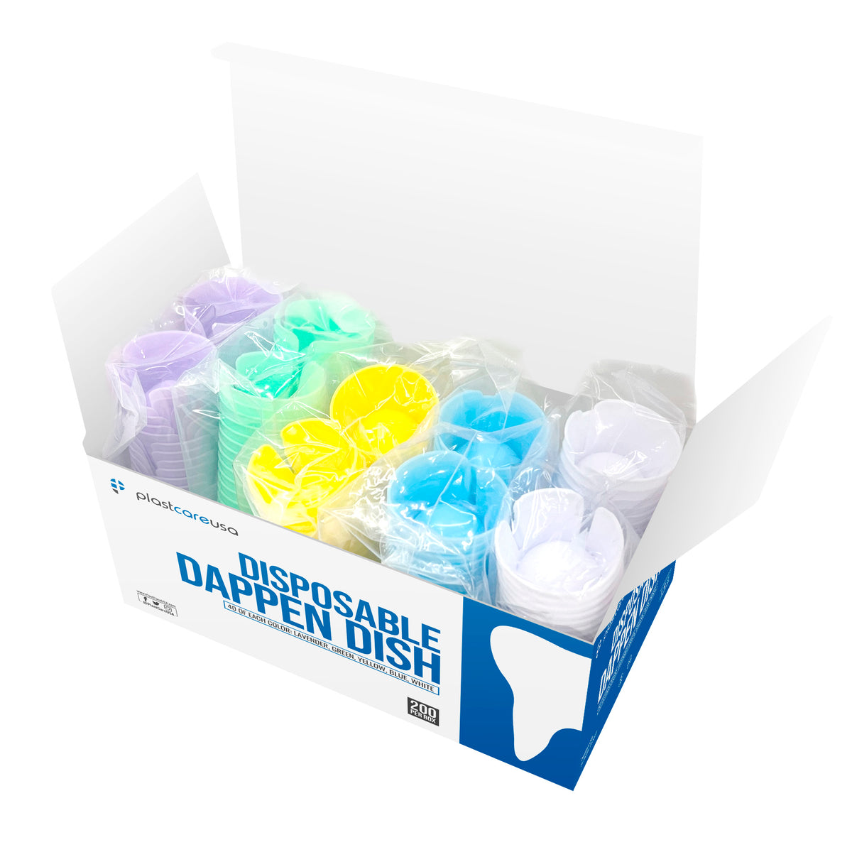 Disposable Plastic Dappen Dishes 1000/Pack – Dental Supplies - back view | DoctorSupplies.com