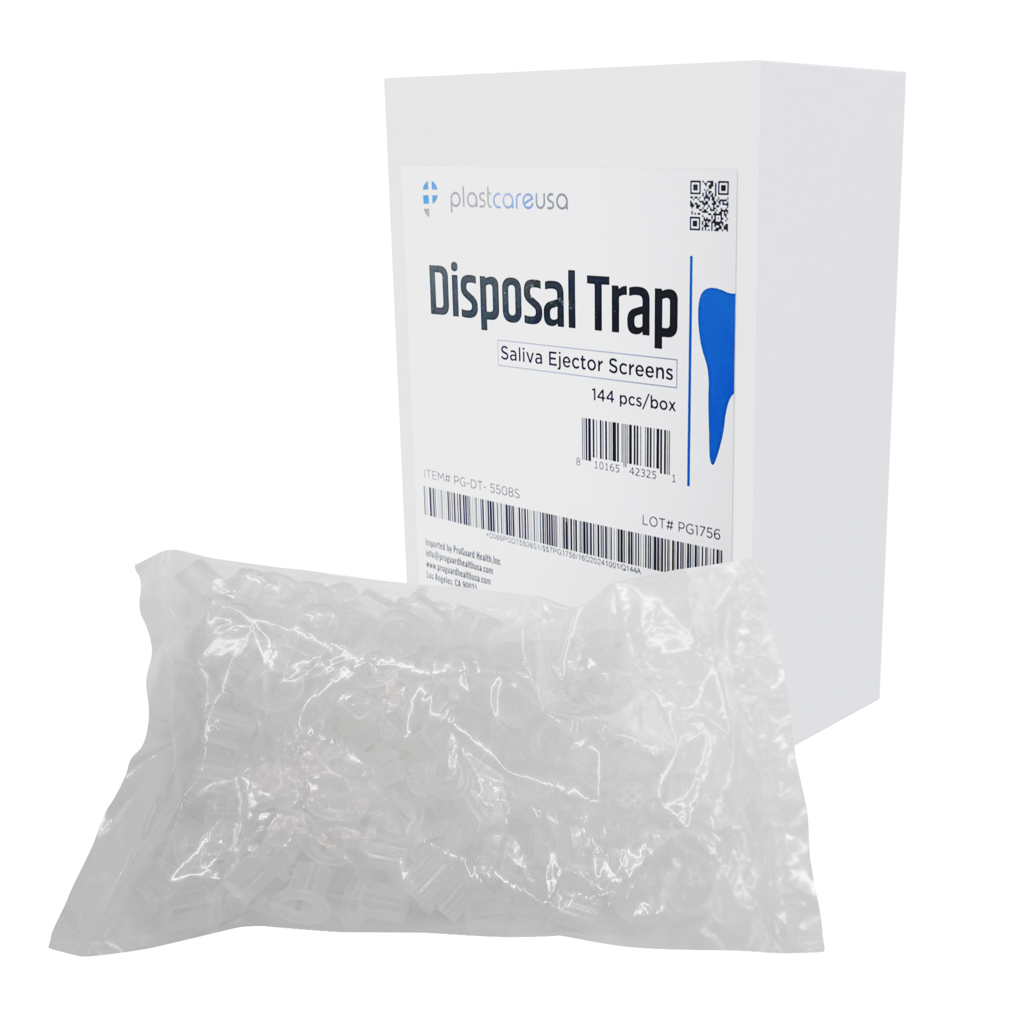 Disposable Saliva Ejector Traps for A-dec Units (144/Box) - front view | DoctorSupplies.com