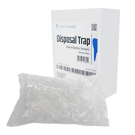 Disposable Saliva Ejector Traps for A-dec Units (144/Box) - front view | DoctorSupplies.com