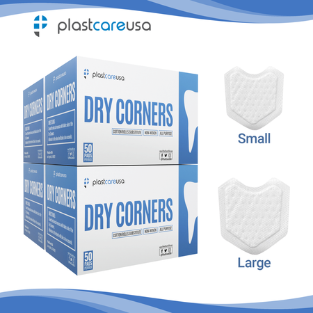 200 Large Dental Dry Angle Saliva Absorbent Cotton Roll Substitute - side view | DoctorSupplies.com