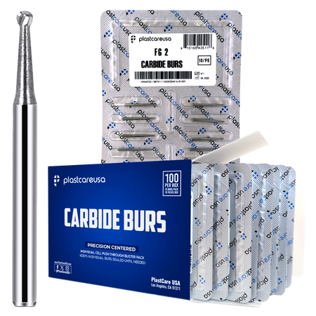FG 2 Round Carbide Burs Clinical Length 100pk High-Speed | DoctorSupplies.com
